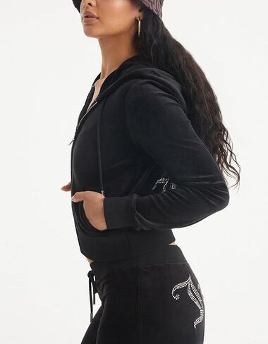Juicy Couture Bling Track Jacket Liquorice 1 LG (US 10-12) in Saudi Arabia