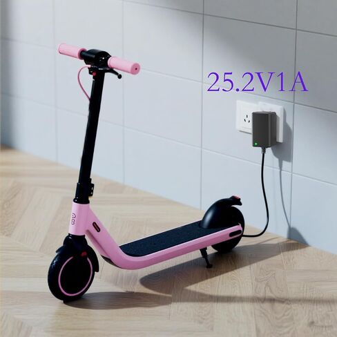 25.2V 1A DC/ACAdapter Compatible with Segway Ninebo Zing E8 E10 E12 C2 Pro C8 C9 C10 C15 C20 21.6V Li-ion Battery Kids Electric Scooter Charger Hoverboard in Saudi Arabia