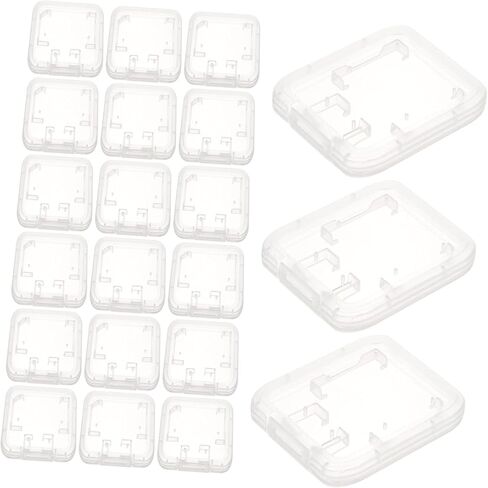 24pcs Memory Card Holder Case for Cards Storage Box with Lid Portable Organizer for Photographers and Gamers in Kuwait