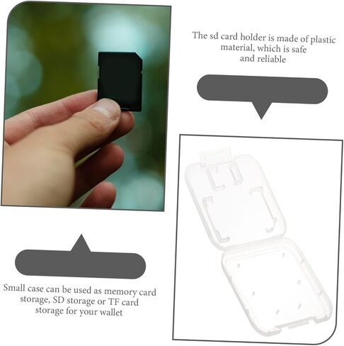 24pcs Memory Card Holder Case for Cards Storage Box with Lid Portable Organizer for Photographers and Gamers in Kuwait