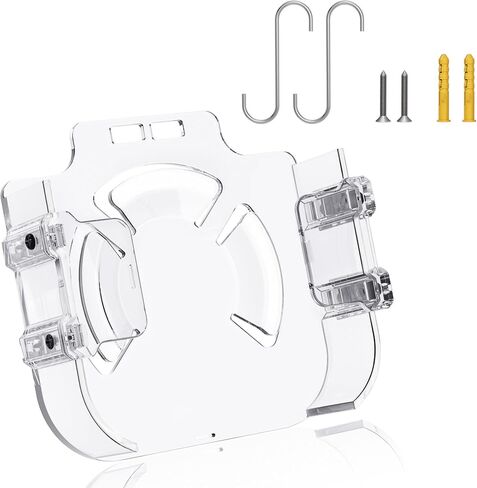 Holder for Apple TV, Clear Apple TV Mount Behind TVs, Compatible with All Apples TVs (Including All 4K Models), Case with Drop Protection, Easy Hang or Stick on Back of Television in Saudi Arabia