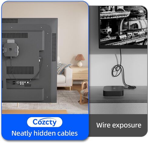 Holder for Apple TV, Clear Apple TV Mount Behind TVs, Compatible with All Apples TVs (Including All 4K Models), Case with Drop Protection, Easy Hang or Stick on Back of Television in Saudi Arabia