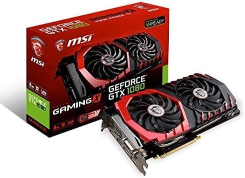 بطاقة رسومات MSI Gaming GeForce GTX 1080 8GB GDDR5X SLI DirectX 12 VR Ready (GTX 1080 GAMING X 8G) (متجددة) in Saudi Arabia