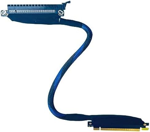 JMT PCIE 4.0 X16 Extension Cable 32GBS GEN4 Braided Mesh Harness Riser for AI Server Graphics Card Bendable GPU Adapter (50cm,16AD4 Right-Right) in Saudi Arabia