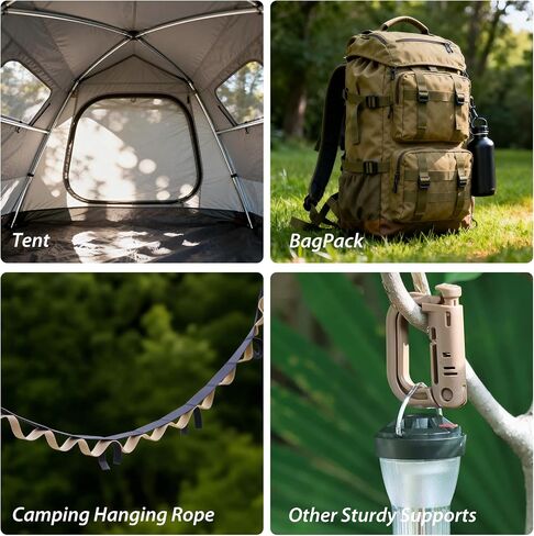 10-Pack Multipurpose Plastic D-Ring Locking Clips Hanging Hook for Molle Webbing Straps Tactical Backpack Bag in Saudi Arabia