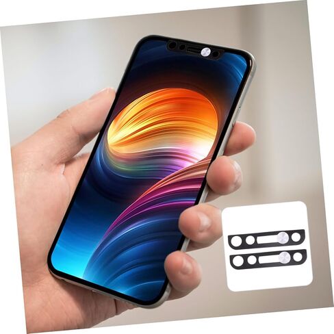 2Pcs Camera Privacy Protection Cover Sliding Lens Cover Compatible with Phone Cameras Simple Design for Enhanced Privacy and Security Silver in Saudi Arabia
