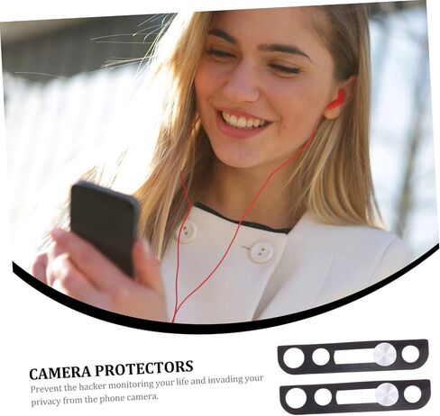 STOBOK 2Pcs Front Facing Camera Privacy Cover Easy Installation Durable Adhesive Protection for Webcam Privacy and Security in Saudi Arabia