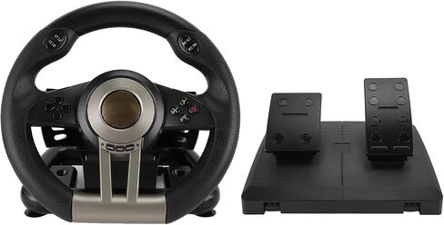 Yoidesu Dual Motor Feedback Force 26cm PC Racing Wheel with Paddle Shifter, for,for Wide Compatibility, Adjustable Vibration, Slip in Saudi Arabia