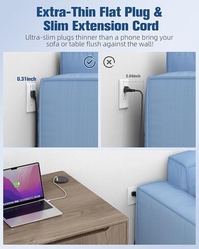 حلقة معدنية لسطح المكتب مقاس 2 بوصة، مخرج حلقة كهربائية مع USB، حلقة طاقة للمنضدة، شريط طاقة مجوف للمكتب مع سلك تمديد بطول 6 أقدام in Kuwait