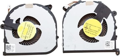 CPU gpu Radiator for XPS 15 9550 Cooler Fan 0RVTXY 036CV9 DFS501105PR0T FG11 DFS501105PQ0T FG12 Cooling Fan(GPU Fan) in Saudi Arabia