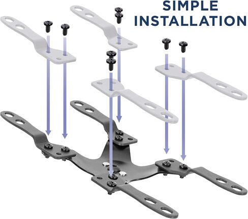 Mount-It! Small to 42 Inch TV & Monitor Wall Mount | Low-Profile Slim Design | 44lb Capacity | Tilts & Swivels | Fits Most 23-42 Inches TV and Monitor in Saudi Arabia