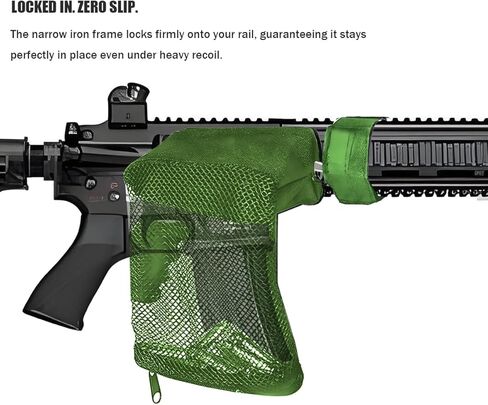 Brass Shell Catcher & Tactical Brass Catcher – Heat-Resistant Nylon Mesh Cartridge Collector with Zippered Bottom, Quick Release for Rifle Range Shooting in Kuwait