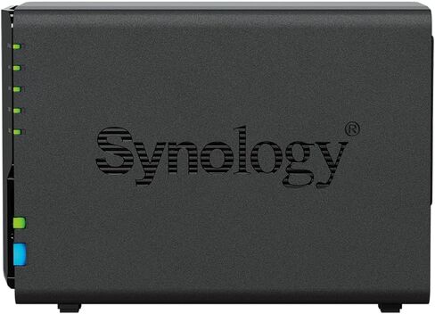 Synology DiskStation DS224+ NAS Server with Celeron 2.0GHz CPU, 6GB Memory, 16TB SSD Storage, 2 x 1GbE LAN Ports, DSM Operating System in Saudi Arabia
