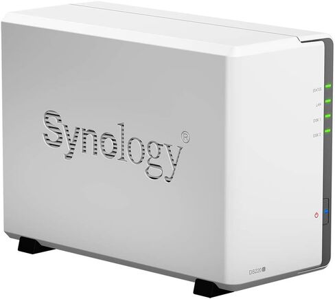خادم Synology DiskStation DS220j NAS مع وحدة المعالجة المركزية RTD1296 بسرعة 1.4 جيجا هرتز، وذاكرة 512 ميجابايت، وتخزين محرك أقراص ثابتة سعة 16 تيرابايت، ومنفذ LAN 1 × 1 جيجابت، ونظام تشغيل DSM in Saudi Arabia