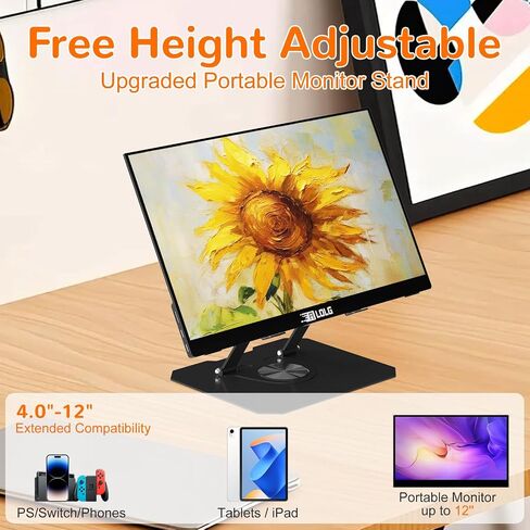 Adjustable Laptop Stand for Desk，Portable Ergonomic Laptop Stand Fits All Laptops，Computer Holder Compatible with Air, Pro, Dell, HP, Lenovo More 10-17.3" Laptops, Black in Saudi Arabia