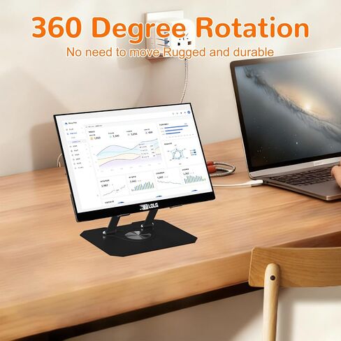 Adjustable Laptop Stand for Desk，Portable Ergonomic Laptop Stand Fits All Laptops，Computer Holder Compatible with Air, Pro, Dell, HP, Lenovo More 10-17.3" Laptops, Black in Saudi Arabia