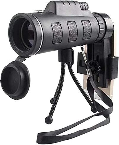 40X60 High Power Waterproof Monocular Telescope with Smartphone Holder & Tripod for Bird Watching and Outdoor Activities in Saudi Arabia