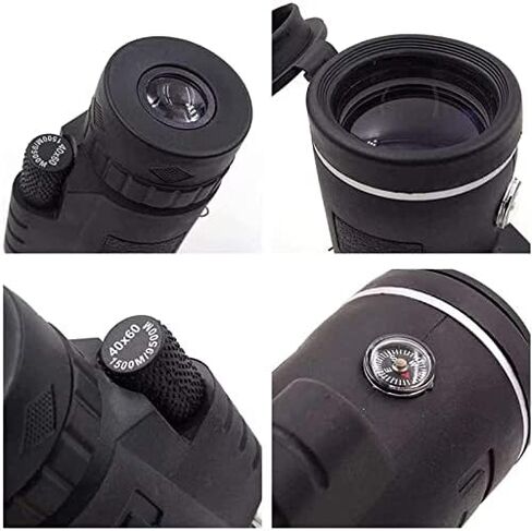40X60 High Power Waterproof Monocular Telescope with Smartphone Holder & Tripod for Bird Watching and Outdoor Activities in Saudi Arabia