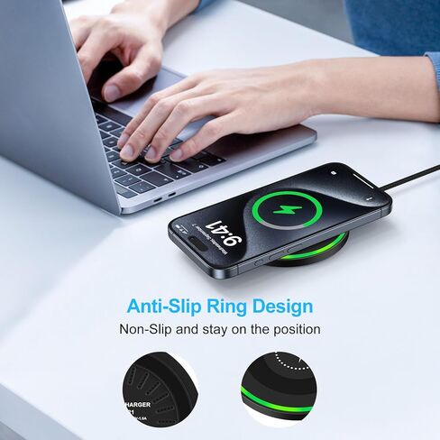 Pixel 10 Pro Wireless Charger,15W Wireless Charging Station with USB A Adapter for Google Pixel 10 Pro XL 9 Pro XL 8 7,Android Wireless Charger Pad for Samsung Galaxy S25 FE S25 Ultra S24 FE S24 Ultra in Kuwait