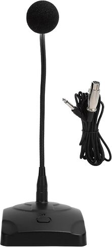 SUNGOOYUE Professional Gooseneck Conference Microphone, XLR Wired Omnidirectional, 5m Cable, Capacitive with Metal Neck for Gaming, Meetings, Karaoke in Saudi Arabia