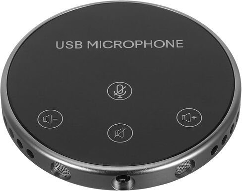ميكروفون USB متعدد الاتجاهات للمؤتمرات خفيف الوزن ومحمول للتشغيل لأجهزة الكمبيوتر المحمول والكمبيوتر المحمول ومكالمات الفيديو والاجتماعات عبر الإنترنت in Kuwait