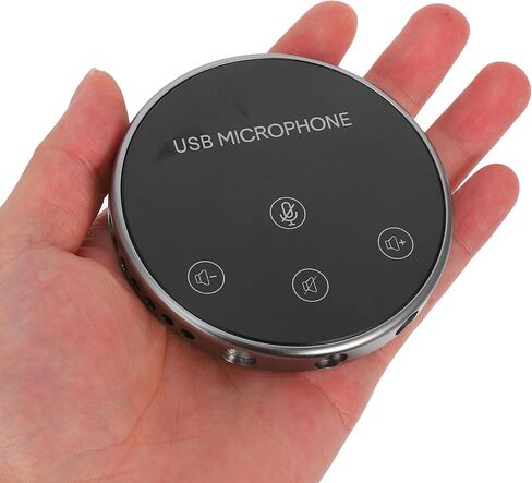 ميكروفون USB متعدد الاتجاهات للمؤتمرات خفيف الوزن ومحمول للتشغيل لأجهزة الكمبيوتر المحمول والكمبيوتر المحمول ومكالمات الفيديو والاجتماعات عبر الإنترنت in Kuwait