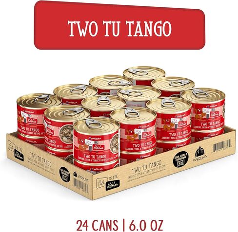 علب طعام القطط الرطب والخالي من الحبوب كاتس إن ذا كيتشن من ويروفا, 6-Ounce Can (Pack of 24) in Saudi Arabia