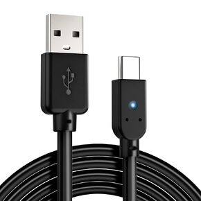 Nyko | Charge Link - 8 ft USB-C Charge Cable compatible with DualSense Controller Plus Other USB-C Compatble Devices - Equipped with LED Charging Indicator