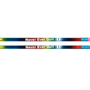 J.R. Moon Pencil JRM7472B Never, Ever Quit Pencils, 1.65" Height, 2.44" Wide, 7.8" Length (12 Count)