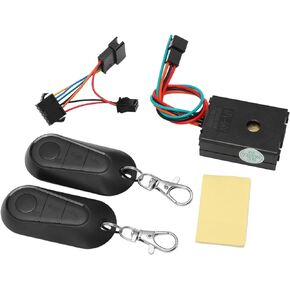 Electric Scooter Anti Theft Device, Remote Control 36‑72V Metal Universal Multifunction Electric Bike Alarm System for Electric Bike