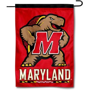 Maryland Terrapins Dual Logo Garden Flag