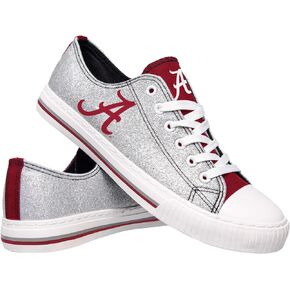 FOCO womens Ncaa College Team Logo Fashion Low Top Canvas Sneakers Shoes