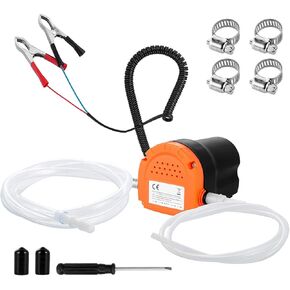 BOYISEN مضخة تغيير الزيت مستخرج 12 فولت 80 وات مضخة استخراج الزيت نقل سائل الديزل مضخة شفط الزيت مبدل سريع للسيارة والقوارب والبحرية والدراجات النارية والشاحنات وRV وATV (برتقالي) in Kuwait