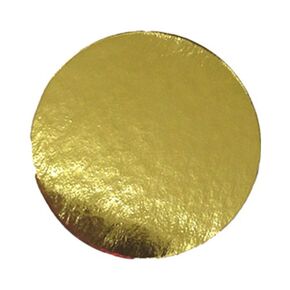 Enjay Round Gold Mono-Portion Pastry Board 5" (25 Pieces)