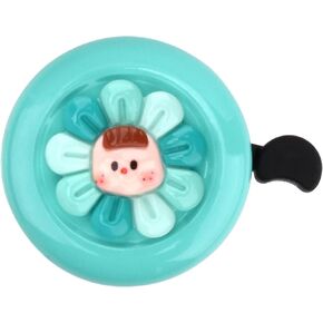 YOKWER Bike Bell for Kids Girls Boys, Aluminum Toddler Bike Bell with Loud Crisp Sound, Flower Bicycle Bell Alert Ring for Children Bicycle Scooter