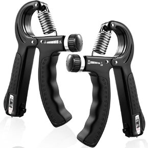 Elvi&P Hand Grip Strengthener Kit (5 Pcs) – PP & TPR Grip Strength Trainer – Forearm Strengthener Perfect for Athletes, Players, Artists, Fitness Enthusiast, Writers & More