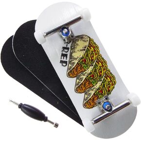P-REP V2 PRO Performance Complete Wooden Fingerboard with Urethane Wheels - Tres Taco 34mm