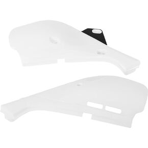 HECASA Plastic Kit Compatible with 1993-1999 Honda XR650 L (Shasta White) 2000-2021 Honda XR650 L (Ross White) Side Cover Fender Body Work Fairing Mudguard Set Black White Plastic (PP)