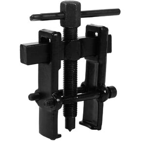 Qiilu Two Jaw Bearing Puller, Adjustable Two Jaw Puller Remover for Removal Bearing or Gears, Pulley, and Flywheel, Motorcycle Car Auto Removing Kit 2.5"
