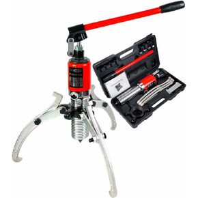 AMZCNC 5 Ton Hydraulic Gear Puller Adjustable 3 Jaws Wheel Bearing Pulling Separator 3 in 1 Pump Oil Tube Drawing Machine Wheel Bearing Hub Removal Tool w/Case (5 Ton)