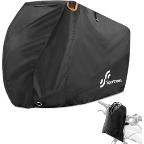 Sportneer Bike Cover: Waterproof Outdoor Bicycle Covers with Lock Hole & Storage Bag - Rain Sun UV Dust Wind Proof Bike Covers for Mountain Road Electric Bike