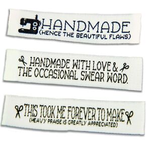 Funny Sewing Labels for Handmade Items, sew in Labels, Woven Labels in Saudi Arabia