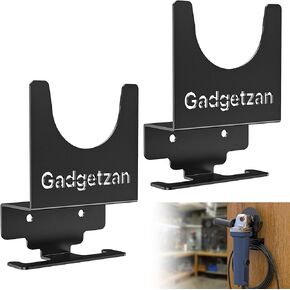 2 Packs Angle Grinder Holder,Angle Grinder Stand Tool Wall Mount Bracket For 5inch Grinder,Angle Grinder Storage Rack With Wire Holder,Polisher Holder For Angle Grinders,Cutters