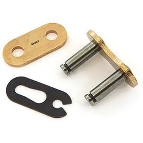 Fire Power Heavy Duty Gold Motorcycle Chain Master Link - Clip Type - 530