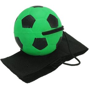 Green Wrist Return Ball - Adjustable Bounce Back Ball with String, Rubber Elastic Rebound Ball Finger Exercise Toy Activity and Play Balls,Paddle Ball with String