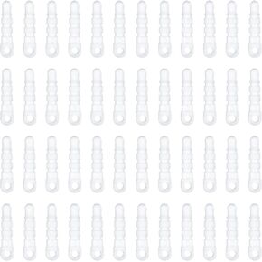 Plugs, 100 Pcs 3.5mm Plug Charm Earphone Jack Plug Headphone Jack Cover Cell Phone Plug Protector with Hole (Clear)