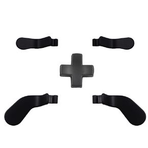 5Pcs One Elite Metal Paddles Cord Replacement for Xbox One Elite Series 2, Stainless Steel Paddles for Xbox One Elite Series 1, Interchangeable Back Paddles for Xbox Elite Series 2 Core (Black)