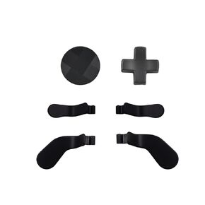 6Pcs One Elite Metal Paddles D-Pad Replacement for Xbox One Elite Series 2, Stainless Steel Paddles for Xbox One Elite Series 2 Core , Interchangeable Paddles D-Pad for Xbox One Elite Series 1(Black)