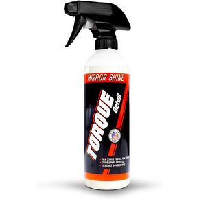 Mirror Shine - Super Gloss Ceramic Wax & Sealant Hybrid Spray by Torque Detail - Showroom Shine w/Professional Detailer Protection - Quickly Applies in Minutes, Each Coat Lasts Months - 16oz Bottle