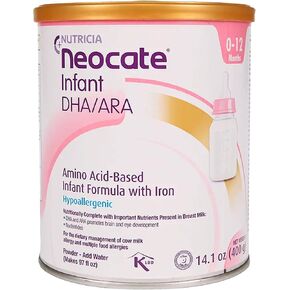 Neocate Infant - Hypoallergenic, Amino Acid-Based Baby Formula with DHA/ARA - 14.1 Oz Can (Pack of 1)